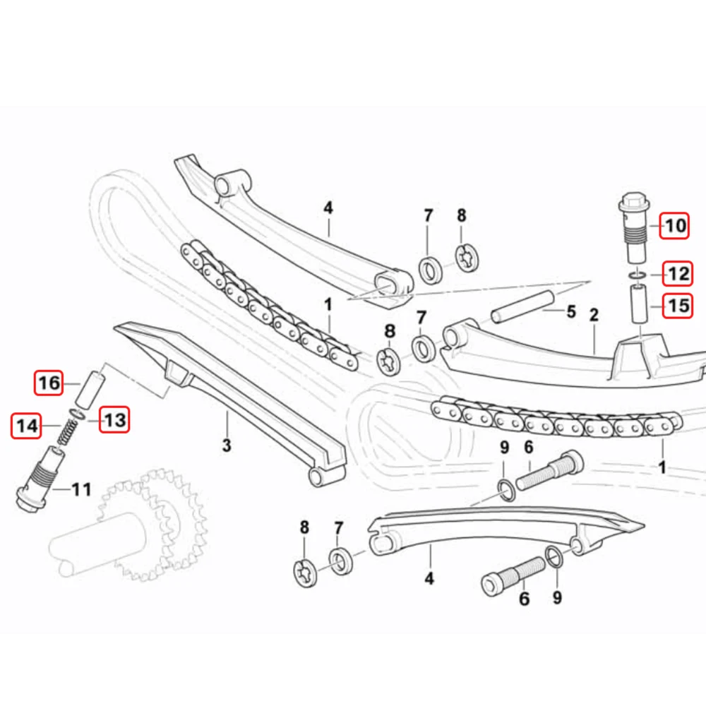 Фото Ручной регулятор натяжения цепи ГРМ для BMW R850GS /R/RT/C, R900 RT, R1100GS R/RS/RT/S, R1150GS /GS Adv. R1150R /RS /RT №4
