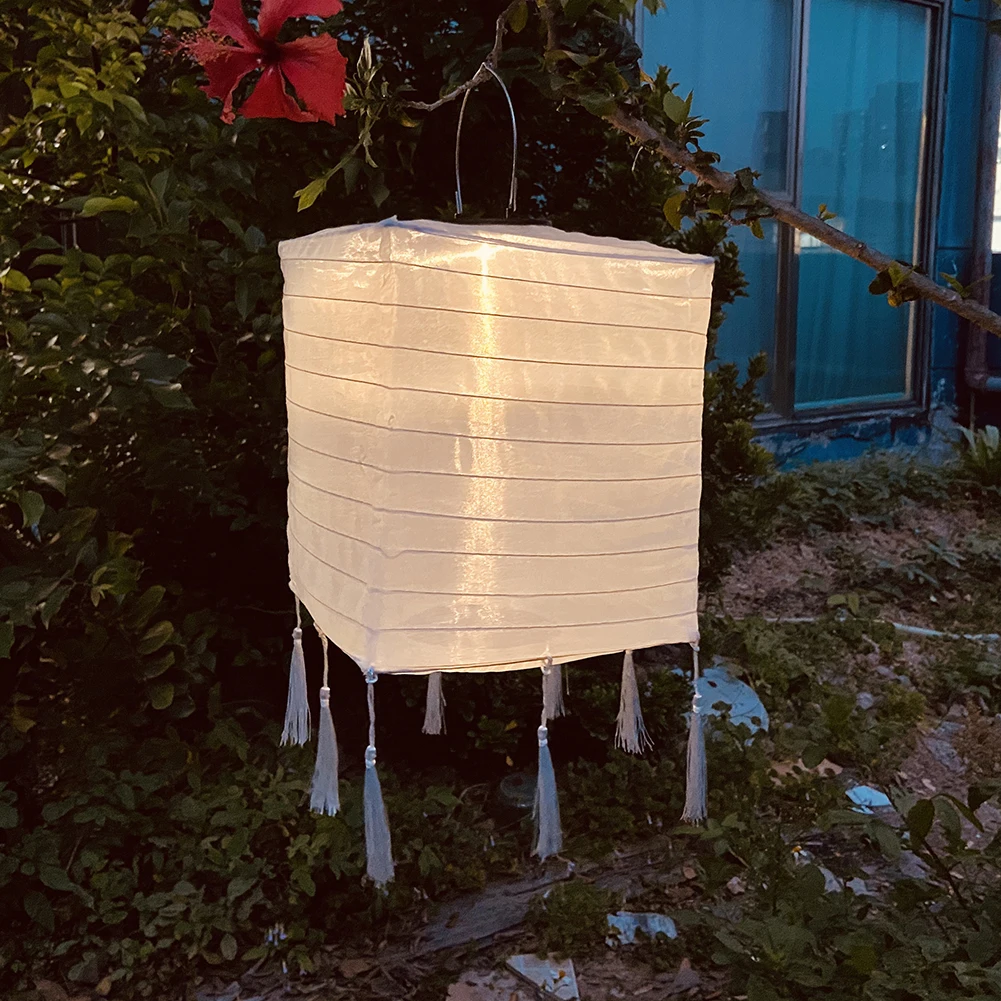 

1/2/4pcs Solar Lantern Festival Tassel Lantern Lamp LED Waterproof Hanging Chandelier Outdoor Garden Patio Yard Decor