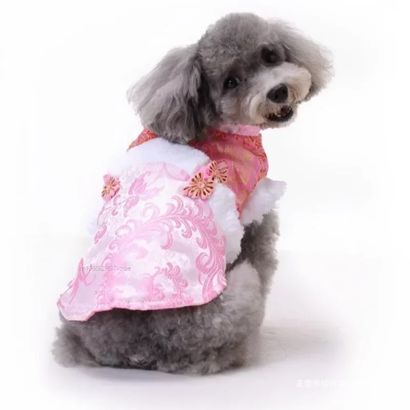 

Одежда для собак в китайском стиле, костюм Тан, одежда для домашних животных, новогоднее платье, костюм Тан, Новогодняя одежда, одежда для собак, одежда для маленьких собак
