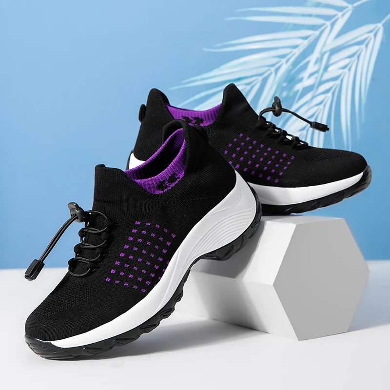 Women Shoes High Quality Casual Mesh Sneakers Women Sport Plus Size Socks Shoes  Lightweight Sneaker Footwear Basket Shoes Women