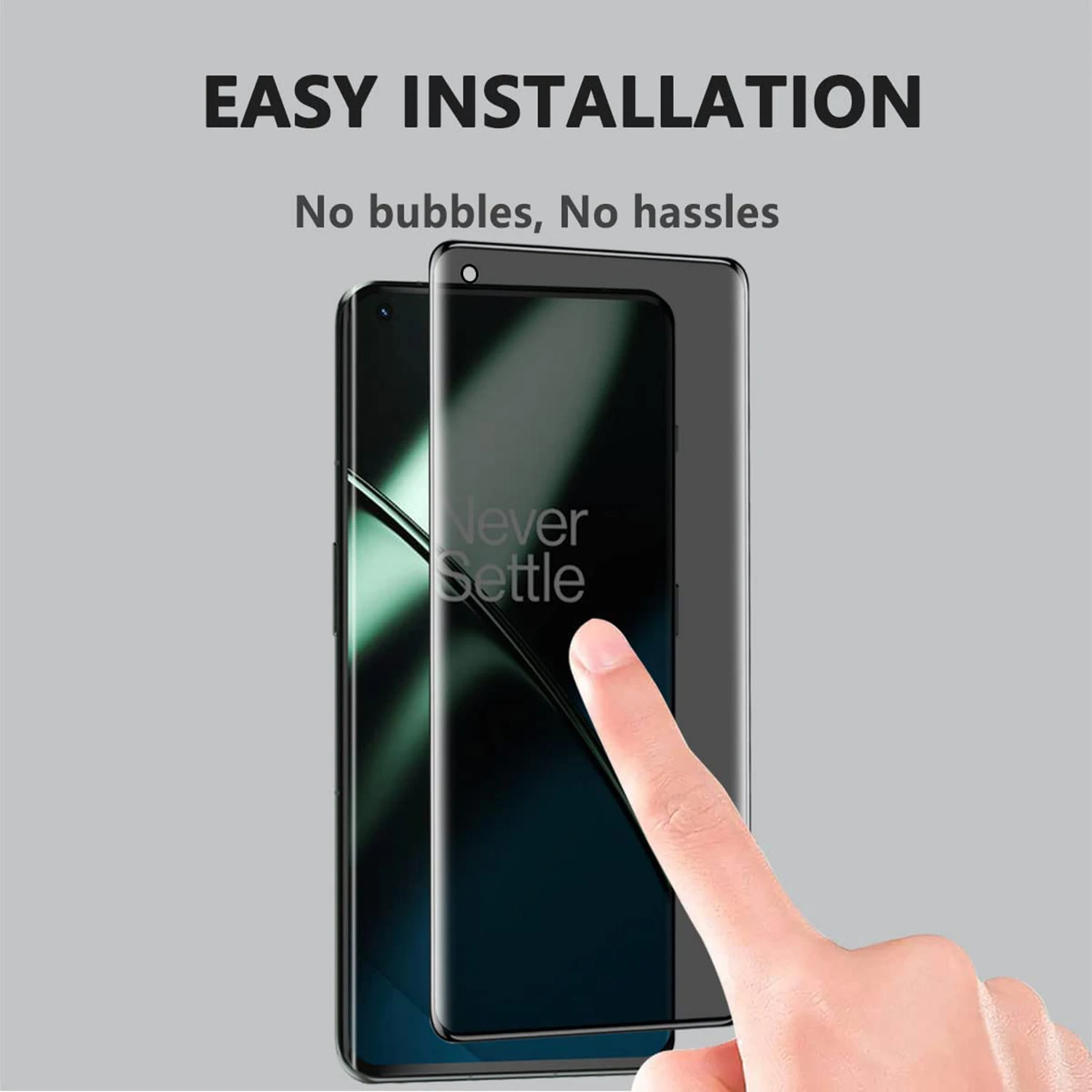 1/4Pcs 3D Anti Spy Tempered Glass For OnePlus 11 Screen Protector Privacy Glass Film