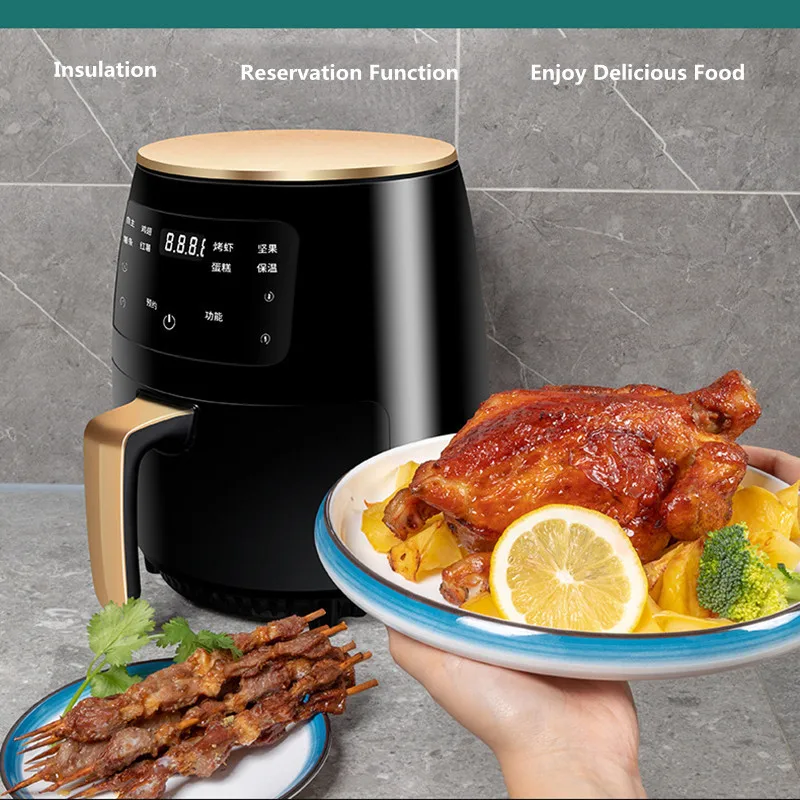 

Large capacity household electric fryer intelligent touch oil-free air fryer French fries electromechanical oven kitchen items