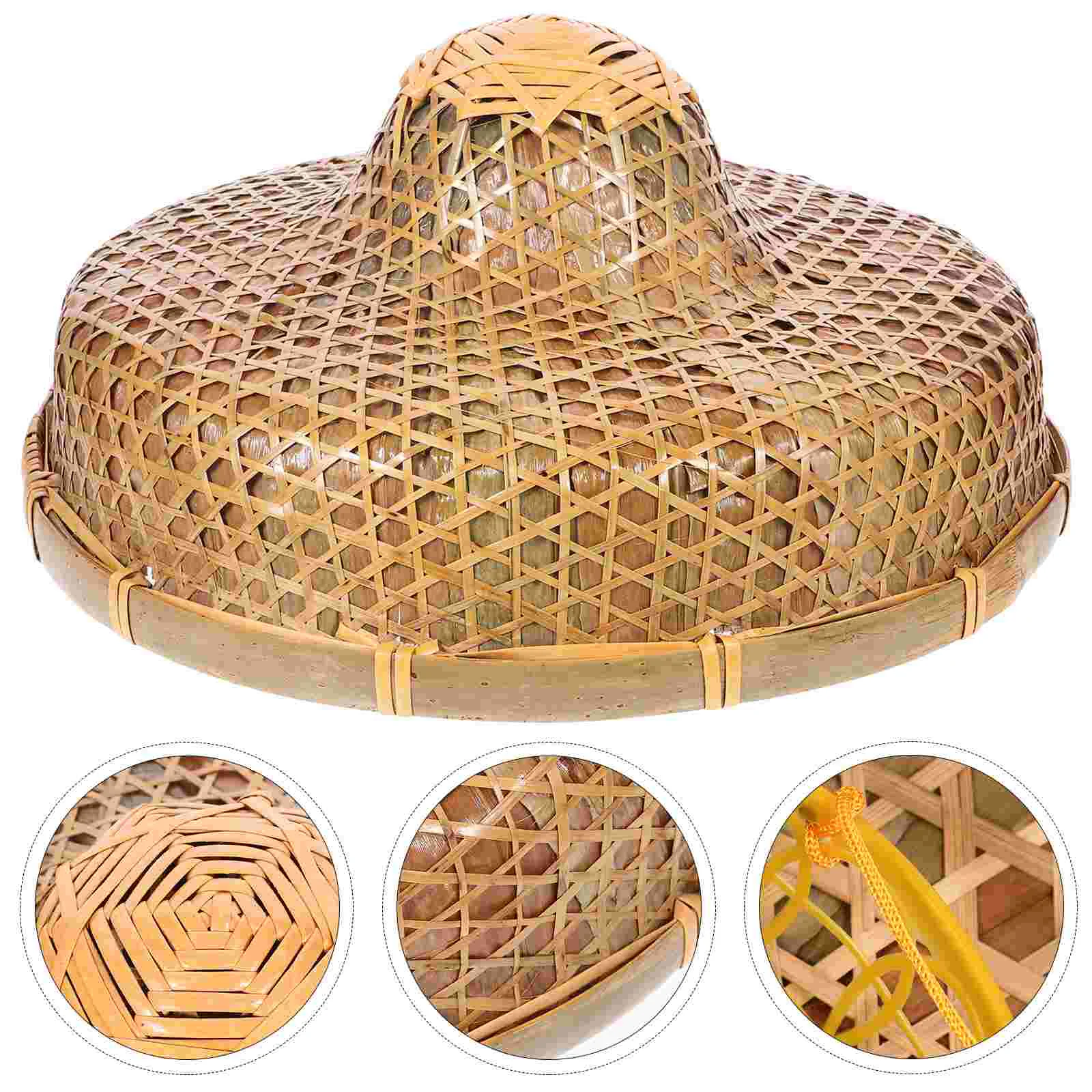 Непромокаемая бамбуковая шляпа для мужчин и женщин женские соломенные