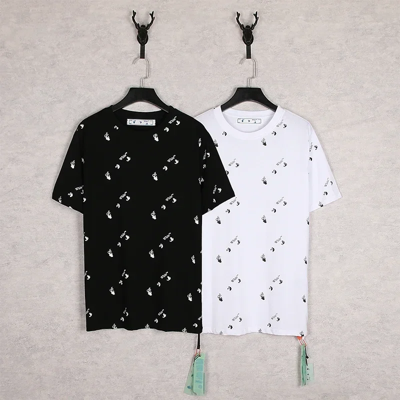 

Hot Sale Fashion Summer Tide Brand Casual Classic Men's and Women's Sports Oversized Loose Short-sleeved T-shirt T-shirt Off