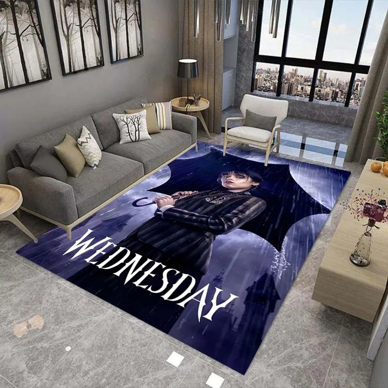 

Film Wednesday Printed Carpet, Living Room and Bedroom Decorative Carpet, Kitchen and Bathroom Non slip Floor Mats, Door Mats