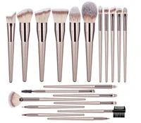 41014pcs champagne makeup brushes set for cosmetic foundation powder blush eyeshadow kabuki blending make up brush beauty tool