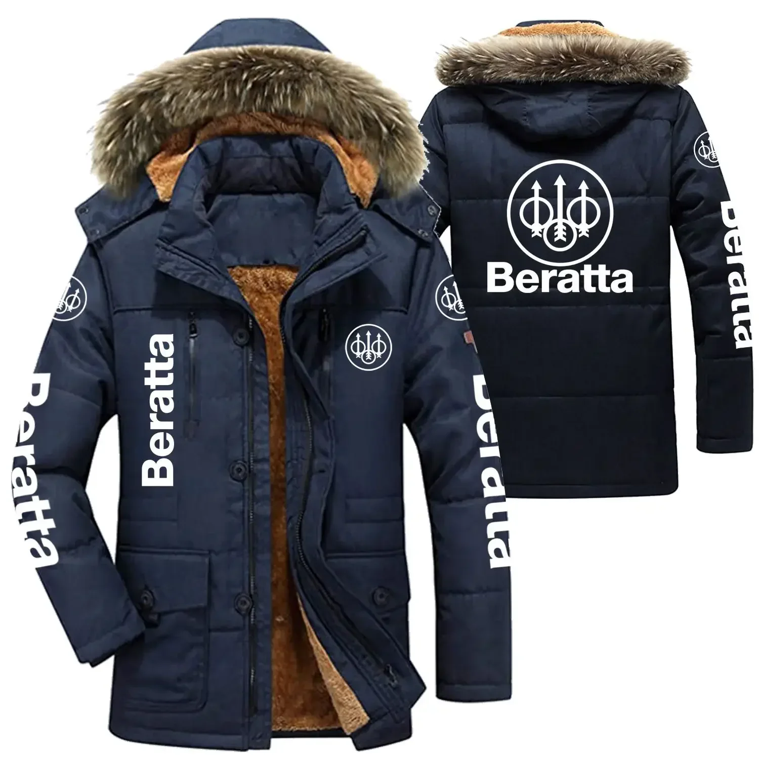 Berutilities - мужская плюшевая мотоциклетная куртка на подкладке из овчины пальто с