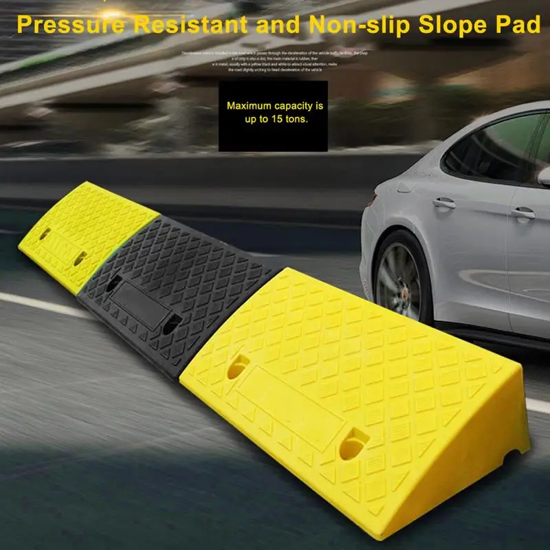 

Plastics Curb Ramps Portable Lightweight Heavy Duty Plastics Threshold Portable Ramp Set For Car Bike Motorcycle Wheelchair