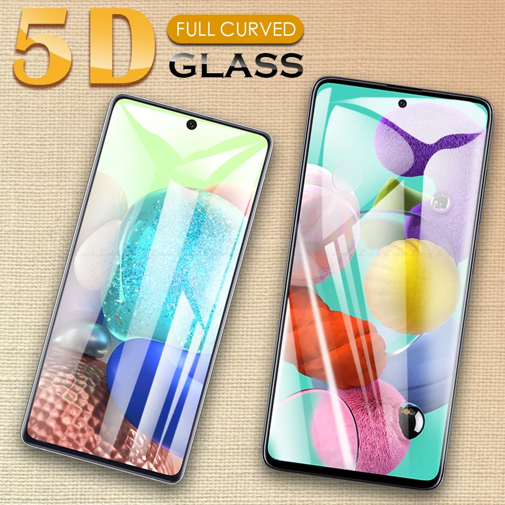 

Закаленное стекло 5D с изогнутыми краями и полным покрытием для Samsung Galaxy A03 Core A03s A13 A23 A31 A33 A51 A53 A71 A73, защитная пленка для экрана