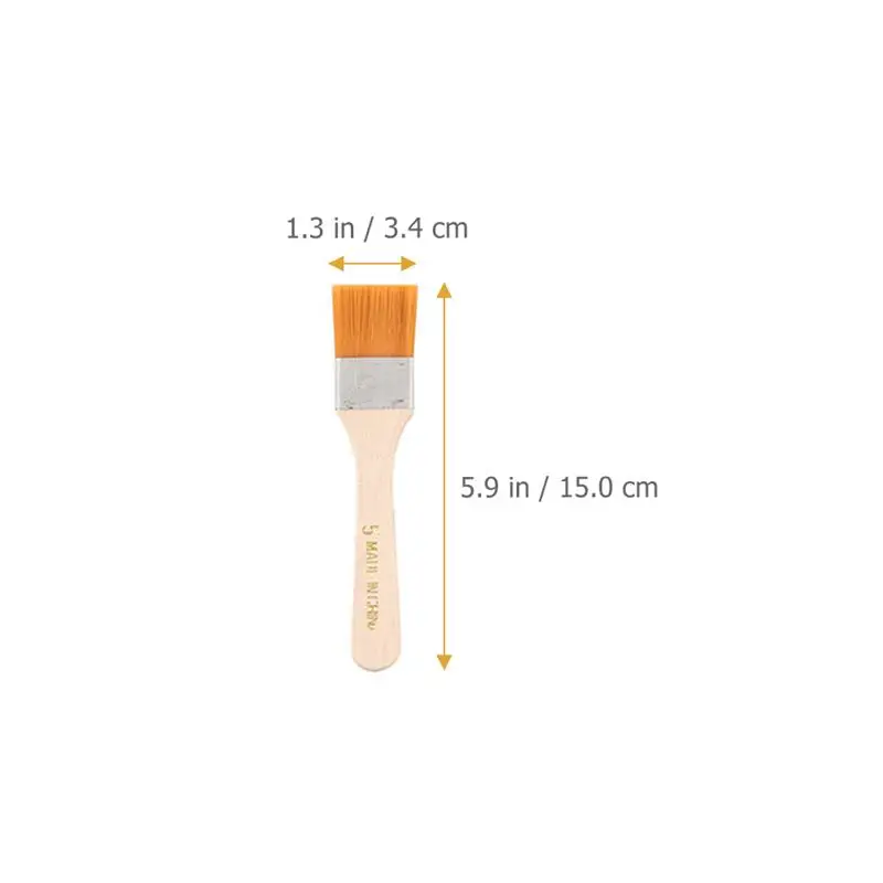 

12pcs Nylon Paint Brush Lightweight Practical Nylon Paint Brush Flat Paint Brushes for Watercolor Oil Painting