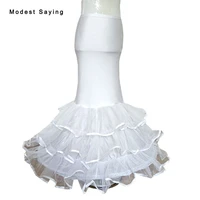 diameter 75 cm 1 hoop petticoat with 3 tulle tiers underskirt for mermaid wedding dresses 2022 bridal gown accessories crinoline