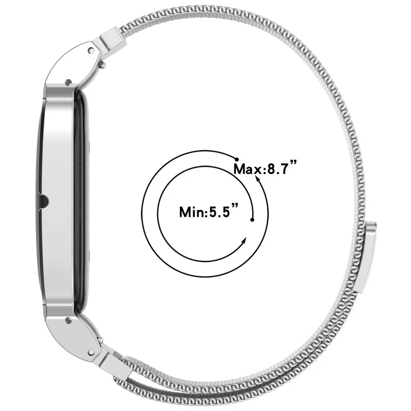 Ремешок из нержавеющей стали для умных часов Google Fitbit Air, миланская магнитная петля, сменный браслет, аксессуар для ремешка на запястье (art.: 3920dc239e70f) - 3920dc239e70f