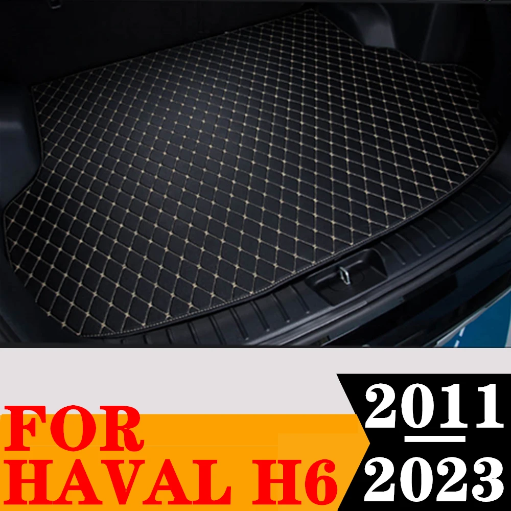 

Sinjayer Car AUTO Trunk Mat ALL Weather Tail Boot Luggage Pad Carpet Flat Side Cargo Liner Cover Fit For Haval H6 2011 2012-2023