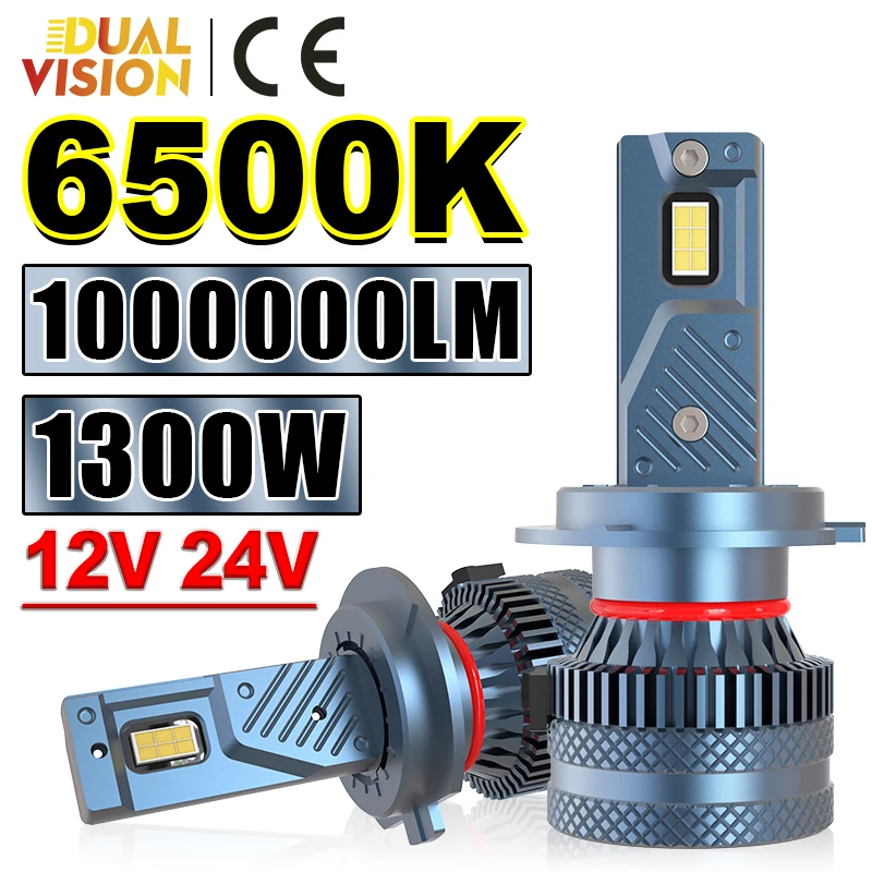 

1300W H3 светодиодный 880 881 K5C 1000000LM 6500K H4 H11 H27 H1 H8 HB3 9005 7535 CSP HB4 9006 9012 HIR2 Turbo Mini противотуманная фара 12 В 24 В