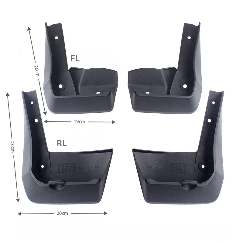 Брызговики для Honda Accord 2018-2022 брызговики крыло передних и задних колес