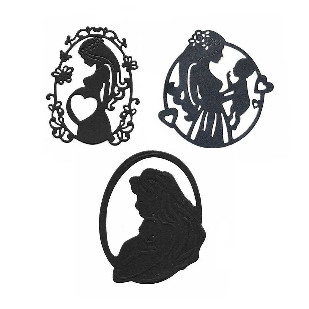 

Mom and Baby Die Cutter New 2023 Metal Cutting Dies For Scrapbooking Album Card Decorative Craft DIY Embossing Stencil Paper Art