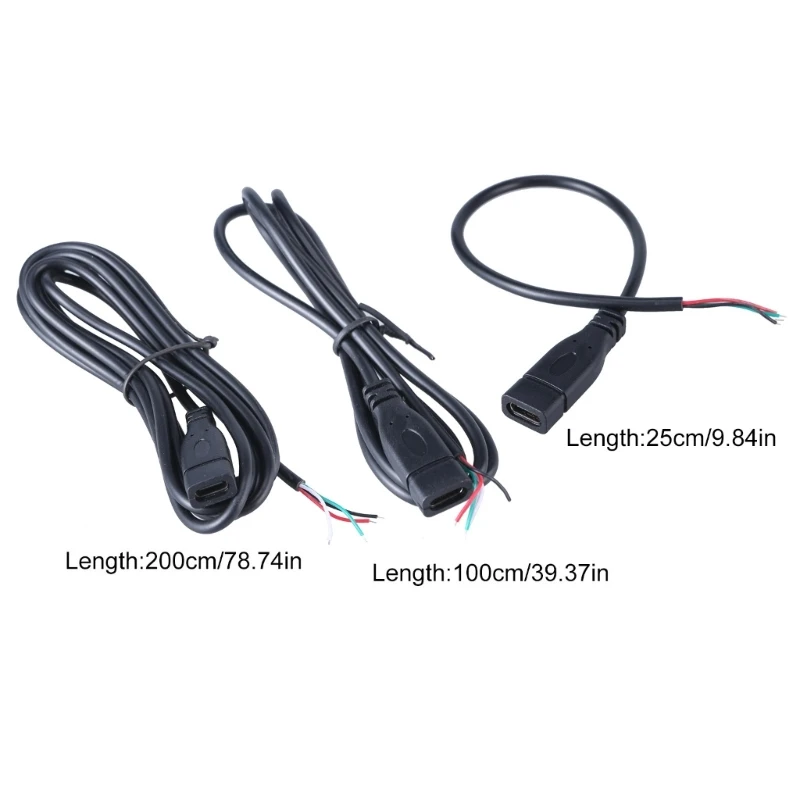 Многоцелевая линия передачи данных типа C кабель питания USB с паяемым концом