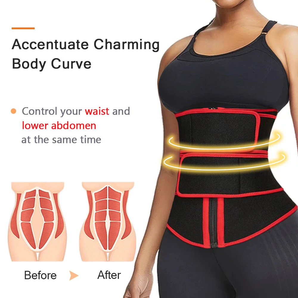 Sweat Waist Trainer Corsets for Women Body Shaper Tummy Slimming Shapewear Weight Loss Underwear Workout Girdle Belt