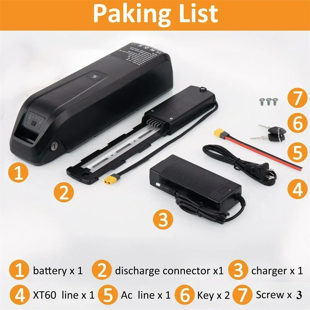 Аккумулятор для Hailong EBike 36В/48В 10/15/20 Ач Li-Ion