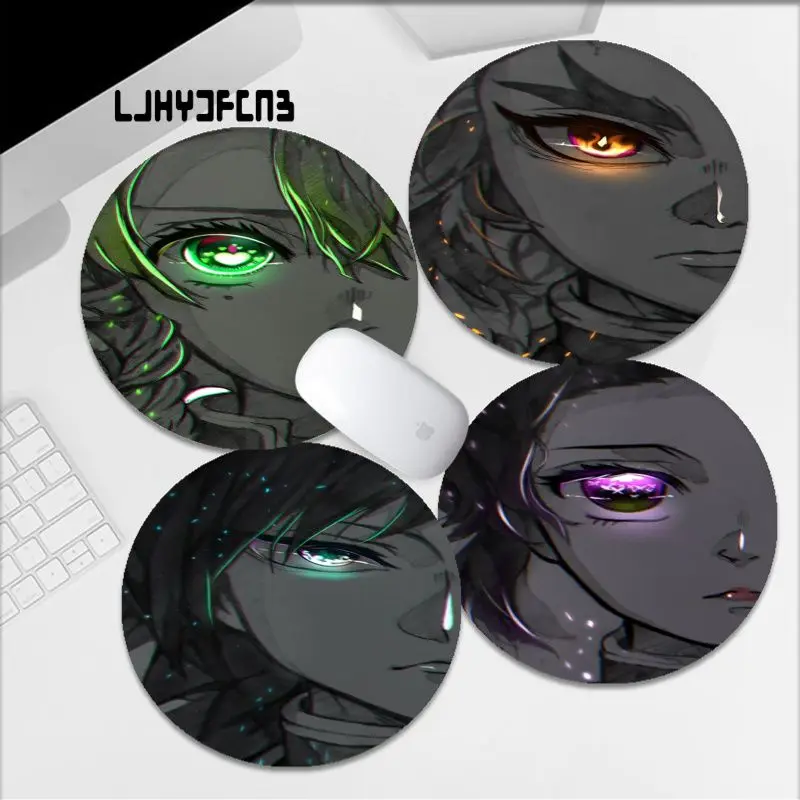 

Anime Demon Slayer DIY Round Speed Version Game Computer Keyboard Office Table Mat PC Laptop Mouse Mat Deskpad Home Decor