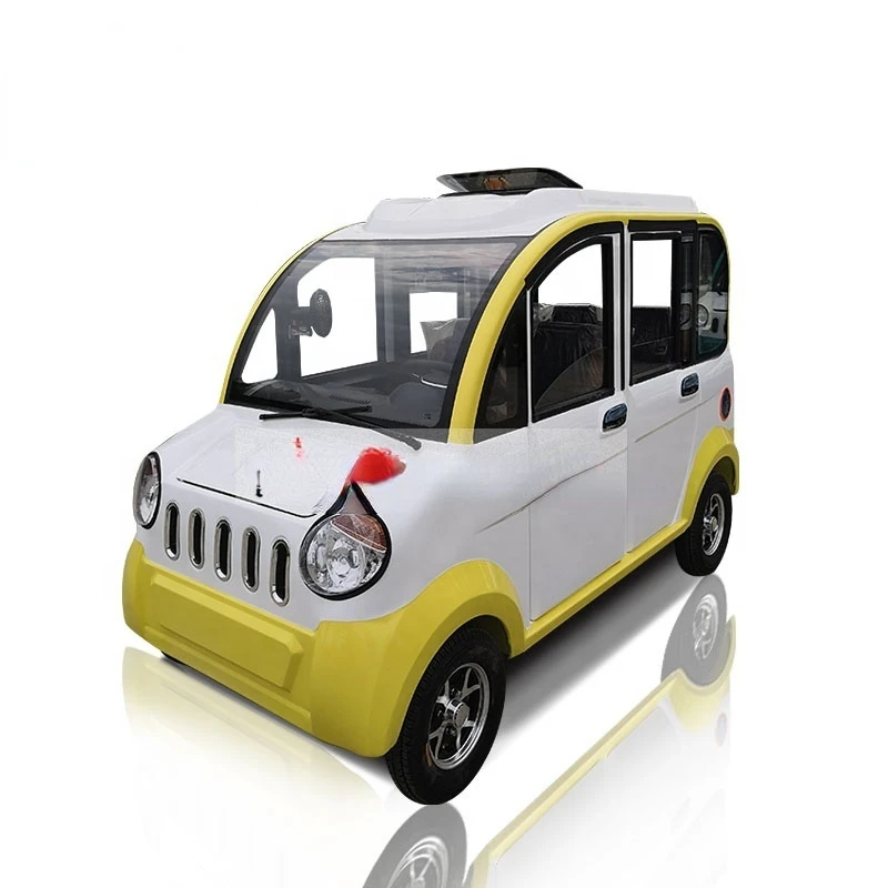 deluxe Electric Passenger Enclosed Sightseeing Battery 4 wheel Car