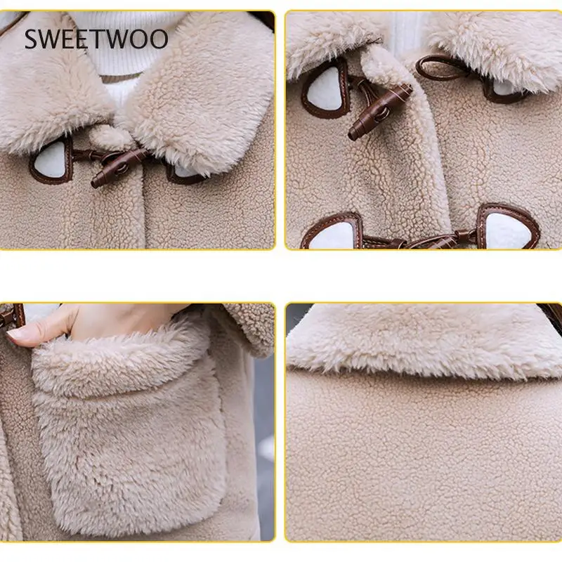 Casual Winter Coat Jacket Woman Faux Fur 2020 New Autumn Thicken Warm Teddy Lamb Faux Fur Coat Women Fashion Slim Dropshipping