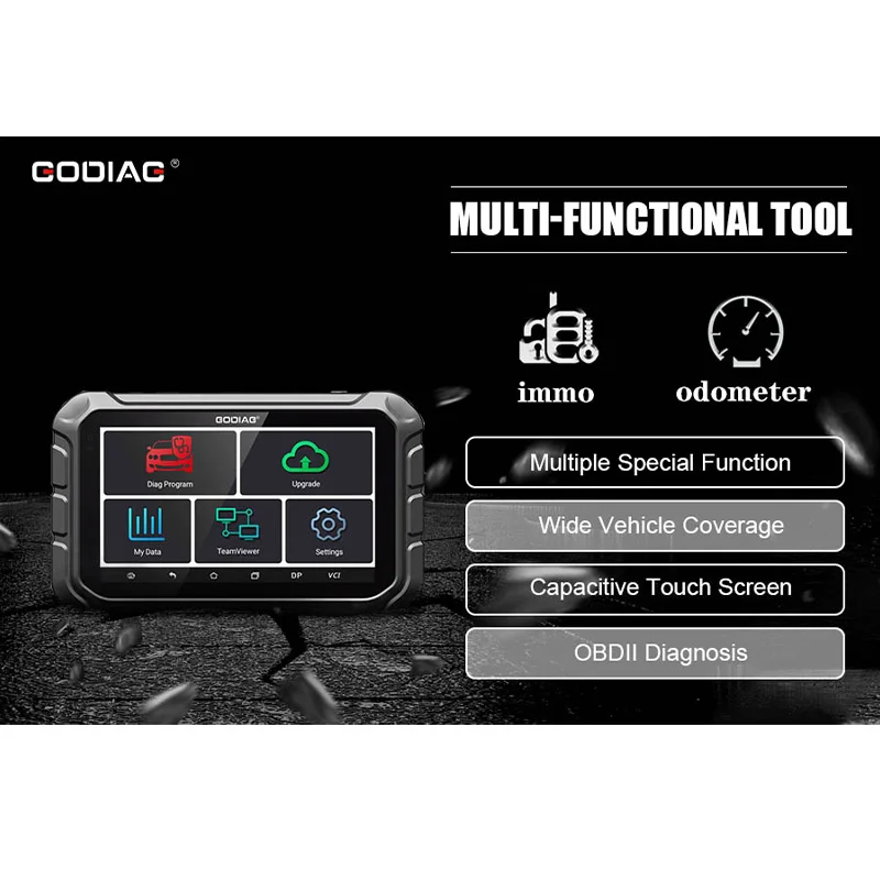 GODIAG GD801 OdoMaster автоматический программатор ключей OBDII Калибровка кластера