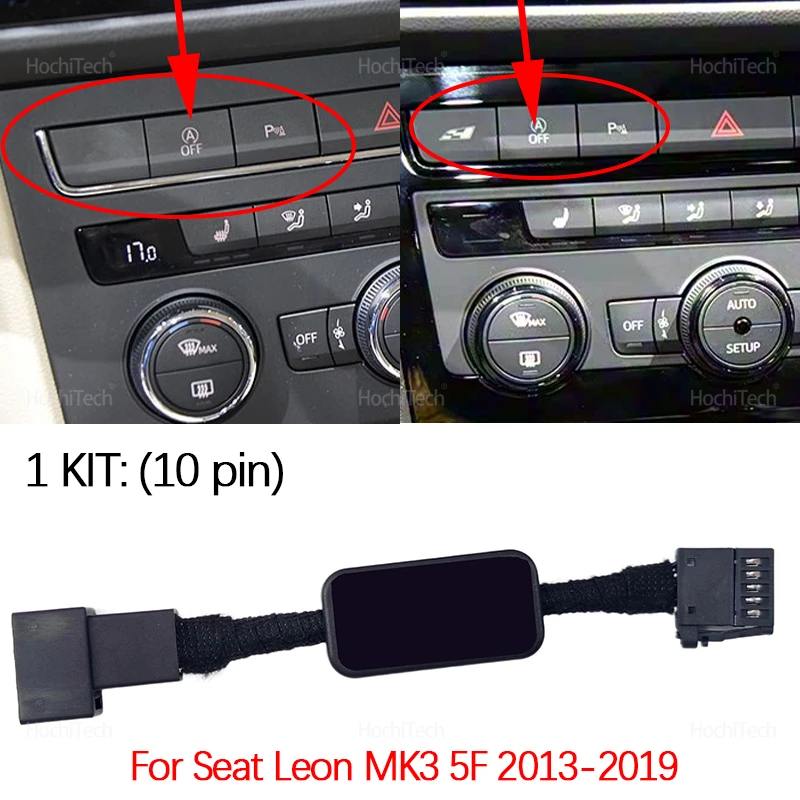 

Для Seat Leon MK3 5F 2013-2019 Автомобильная система автоматического запуска и остановки двигателя от Plug and Play, детали автоматического остановки 2016 2017 2018