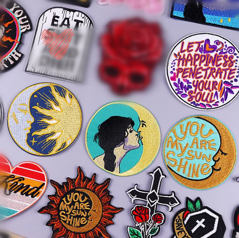 

10 шт., патчи для вышивки значков