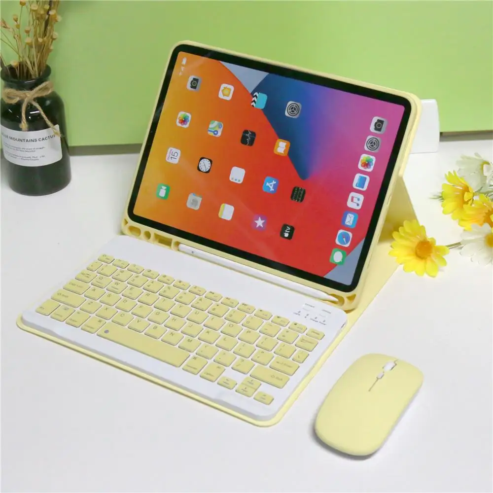 

For iPad 8th generation Case 10.2 inch with Keyboard for iPad Air 3 Case Pro 11 2020 Air 4 2020 10.9 Air1 9.7 Case and Mouse