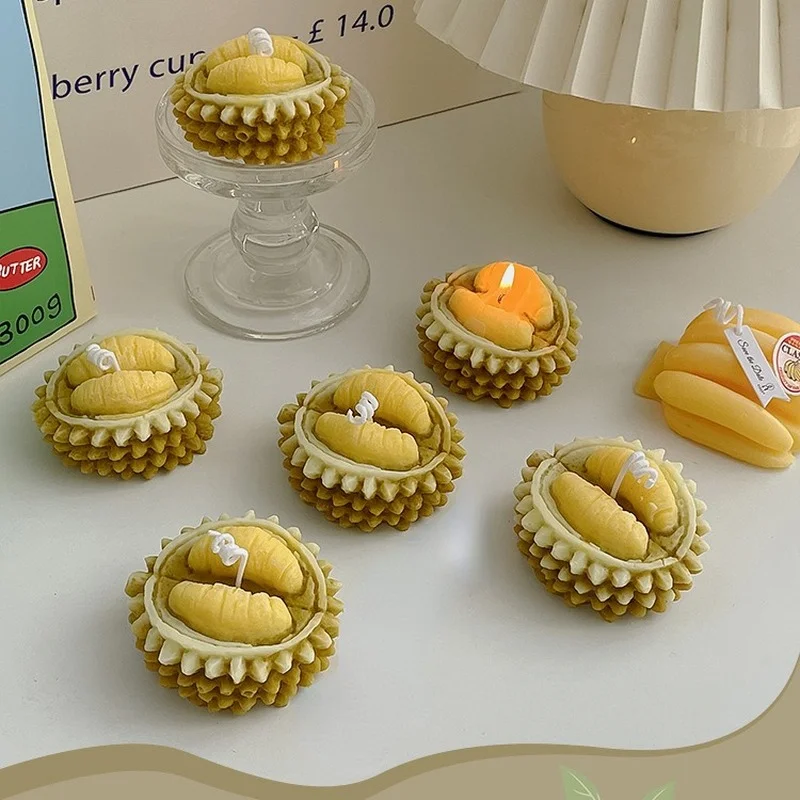 

Creative Durian Shaped Aromatherapy Candle Home Decor Wedding Gifts Party Candles Smokeless