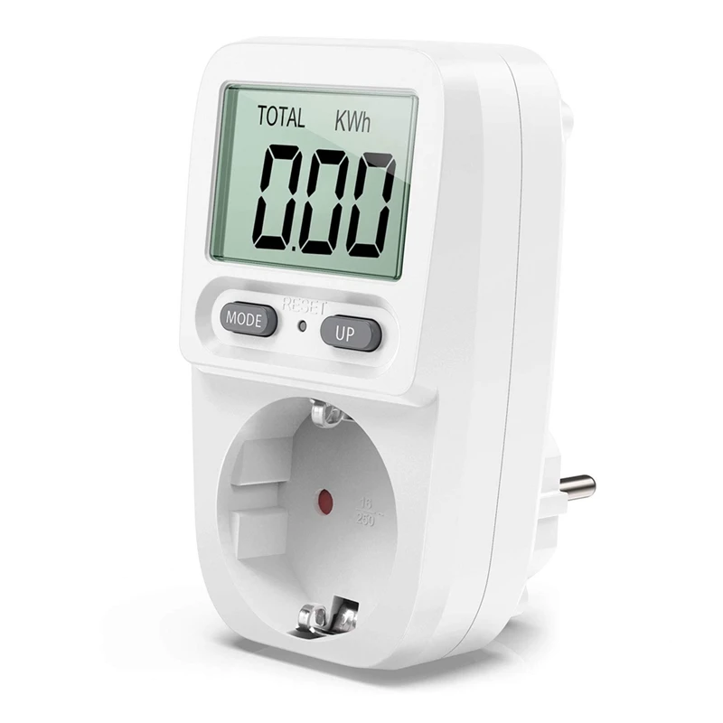 

AT35 Energy Cost Meter Power Cost Meter Power Meter With LCD Screen Overload Protection Maximum Power EU Plug