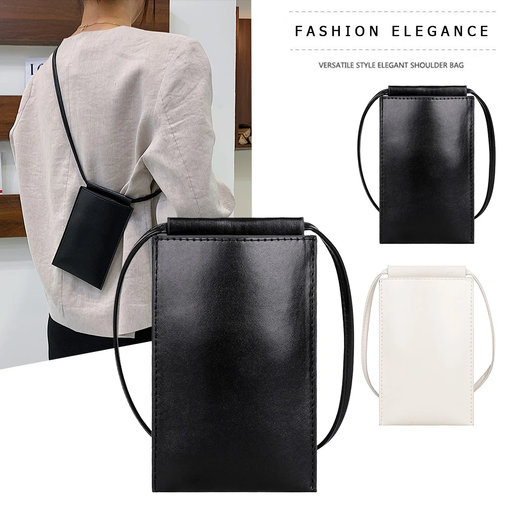 

Fashion Women PU Leather Solid Color Shoulder Crossbody Messenger Bag Casual Ladies Mini Purse Handbags Mobile Phone Bags