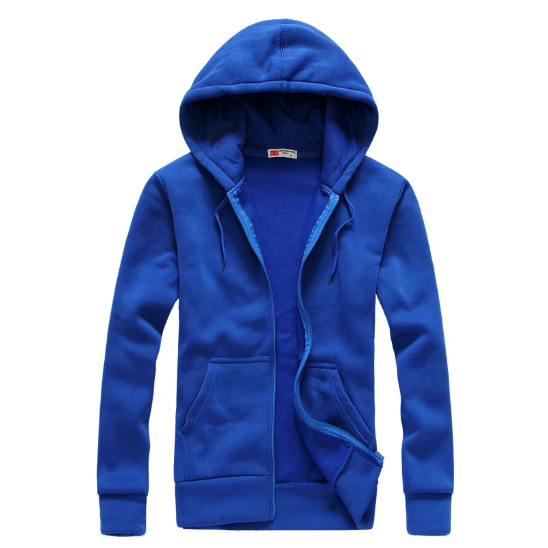 

Men's zip-up hoodie jacket Sweatshirt zip-up male jacket