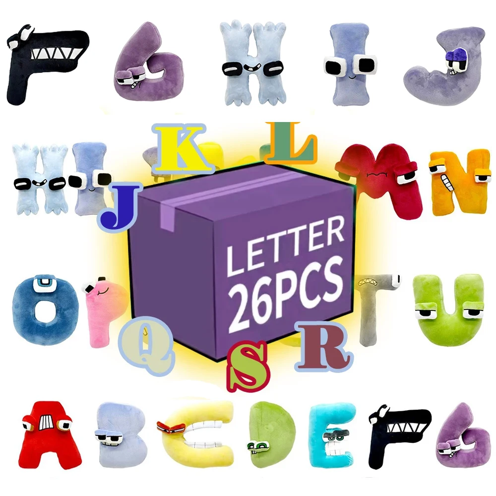 

13/26pcs(A-Z) NEW Alphabet Lore Plush Toy Character Doll Kawaii Stuffed Kawaii Peluches Animal Toys for Children Christmas Gifts