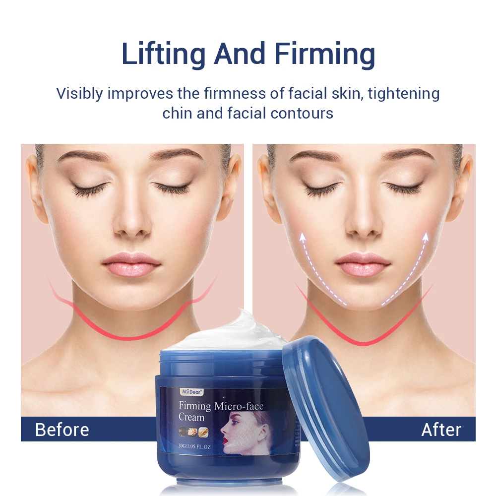 60 г укрепляющий микро-крем для лица увлажняет подтягивает кожу удаление двойного