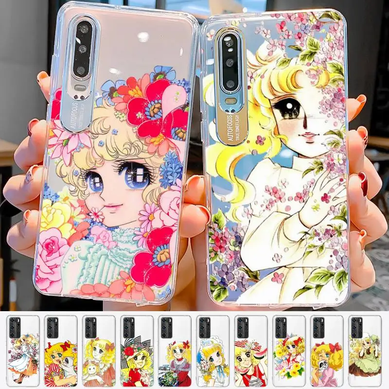 

Manga Candy Phone Case for Huawei Honor 8X 10 20 lite 10i 20i 50 60 70 P30 P50 Pro Y5 Y6 Y9 prime Mate 50 Cover