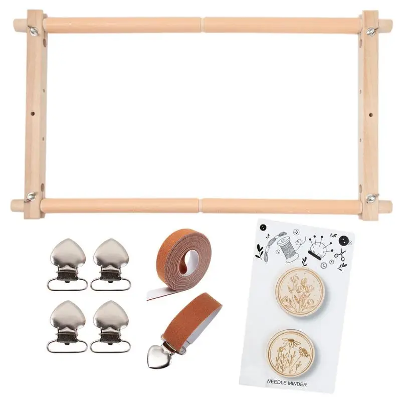 

Держатель-обруч для вышивки, с деревянной рамкой