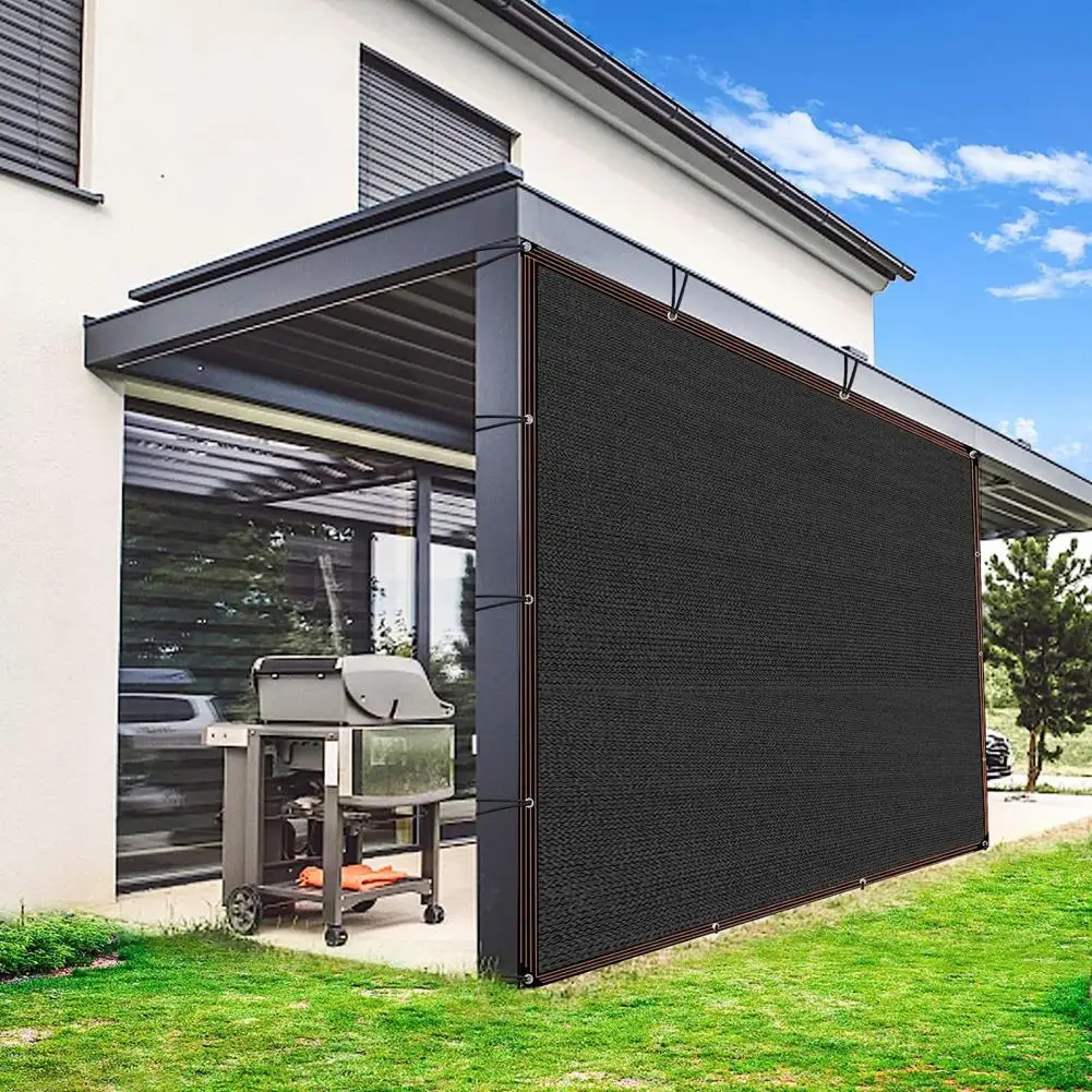 

Thick Black Shade Cloth Premium Black Shade Cloth with Grommets for Outdoor Garden Greenhouse Patio Thick Heat for Sunblock