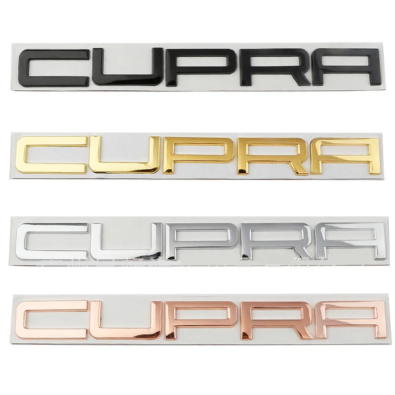 

Car 3D Metal Trunk Words Letters Logo Decals Emblem Badge Sticker For Seat CUPRA MK1 MK2 MK3 MK4 MK5 MK6 FR Styling Accessories