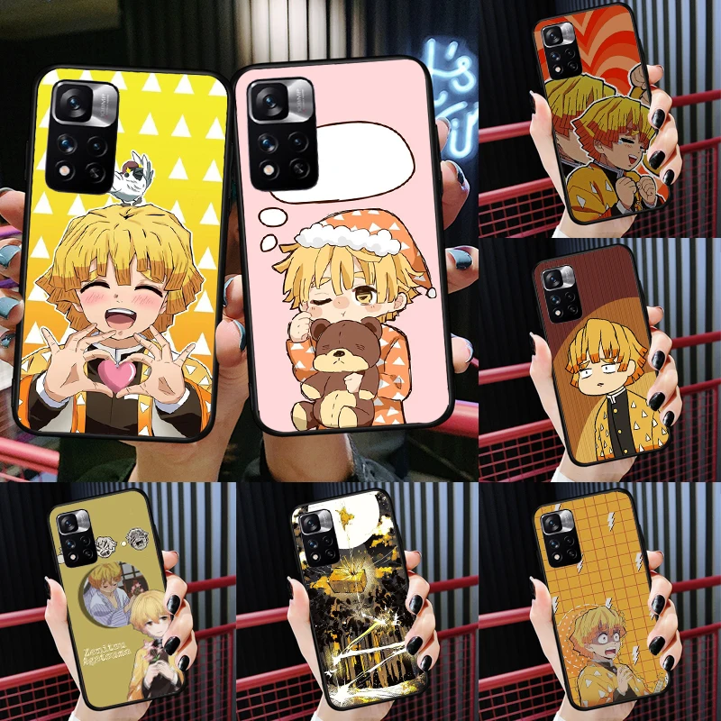 

Agatsuma Zenitsu Demon Slayer Case For Xiaomi Redmi Note 11 10 9 8 Pro Cover For Redmi Note 10S 11S 10A 10C 9A 9C 9T