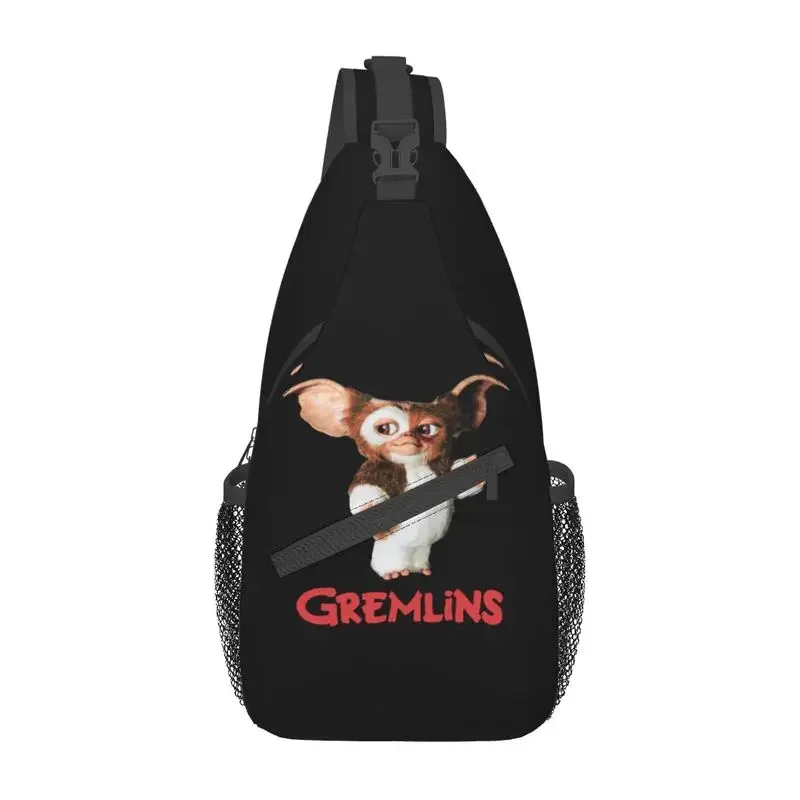 

Customized Gremlins Gizmo Sling Bags for 80s Movie Mogwai Monster Shoulder Crossbody Chest Backpack Travel Hiking Daypack