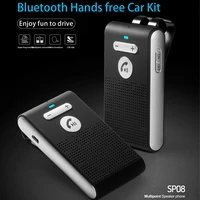 bluetooth handsfree car kit sun visor wireless audio receiver bluetooth compatible handsfree speaker noise cancellation for car