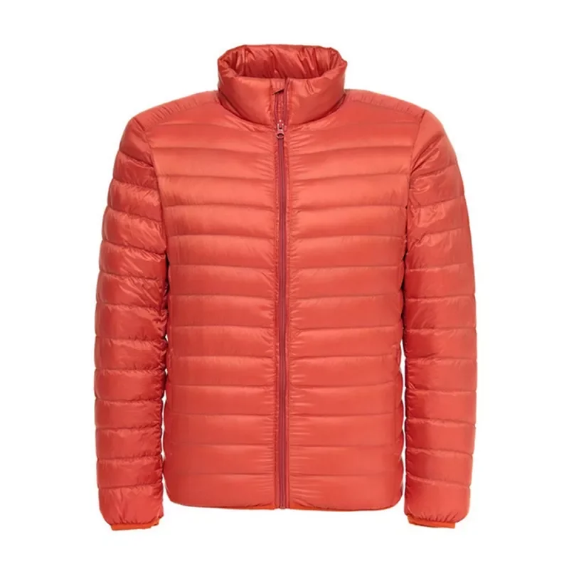 NEW Lightweight Water-Resistant Packable Puffer Jacket 2021 New Arrivals Autumn Winter Male Fashion Stand Collar Down Coats