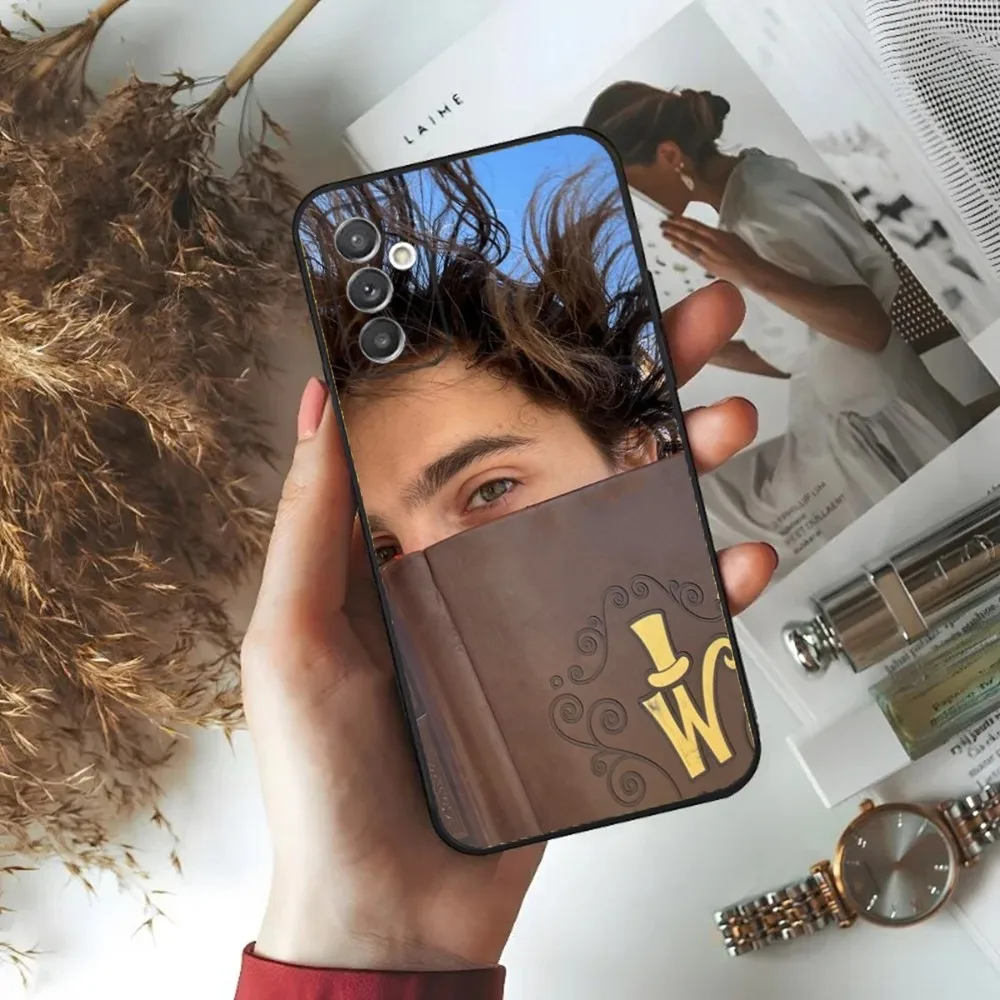 T-Timothee C-Chalamet Phone Case For Samsung S24 23 22 30 21 10 9 Ultra Plus Lite FE 5G Black Soft