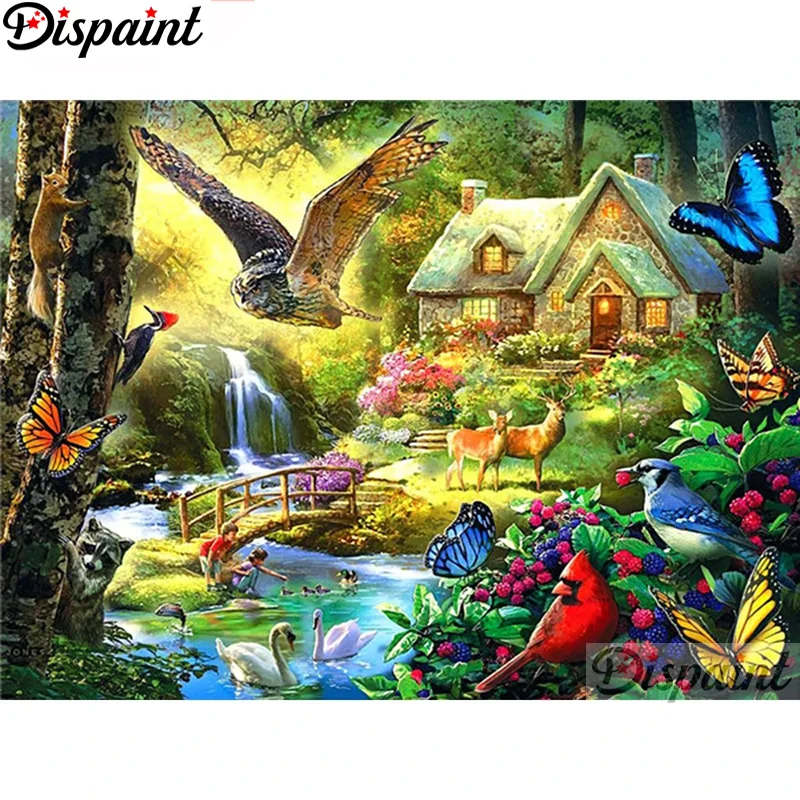 

Алмазная вышивка «животные, олень, бабочка»