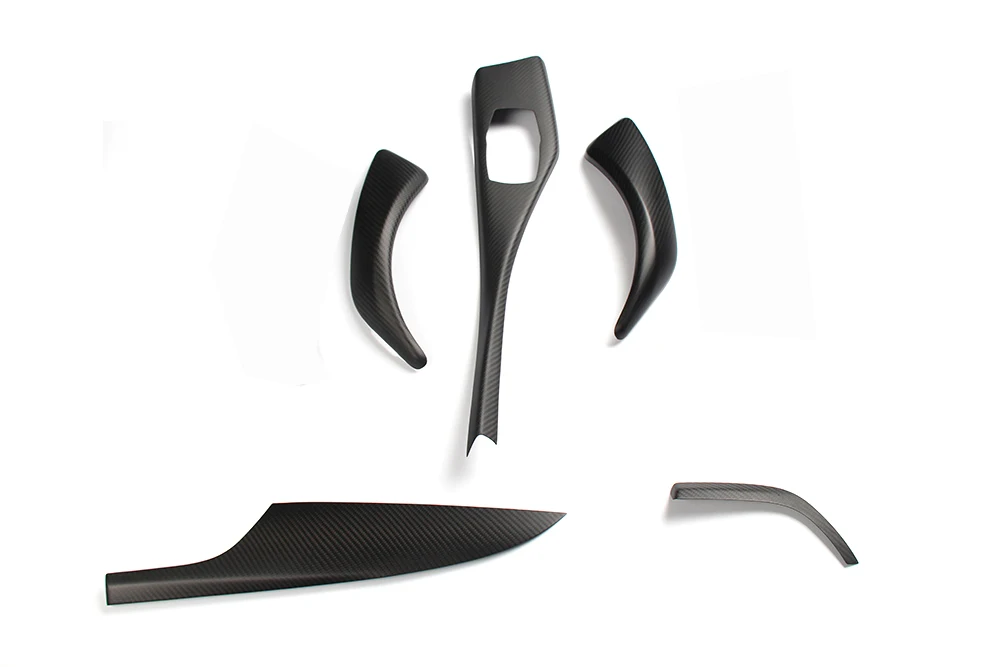 Матовая черная крышка для интерьера из углеродного волокна литье отделка BMW F21 F22