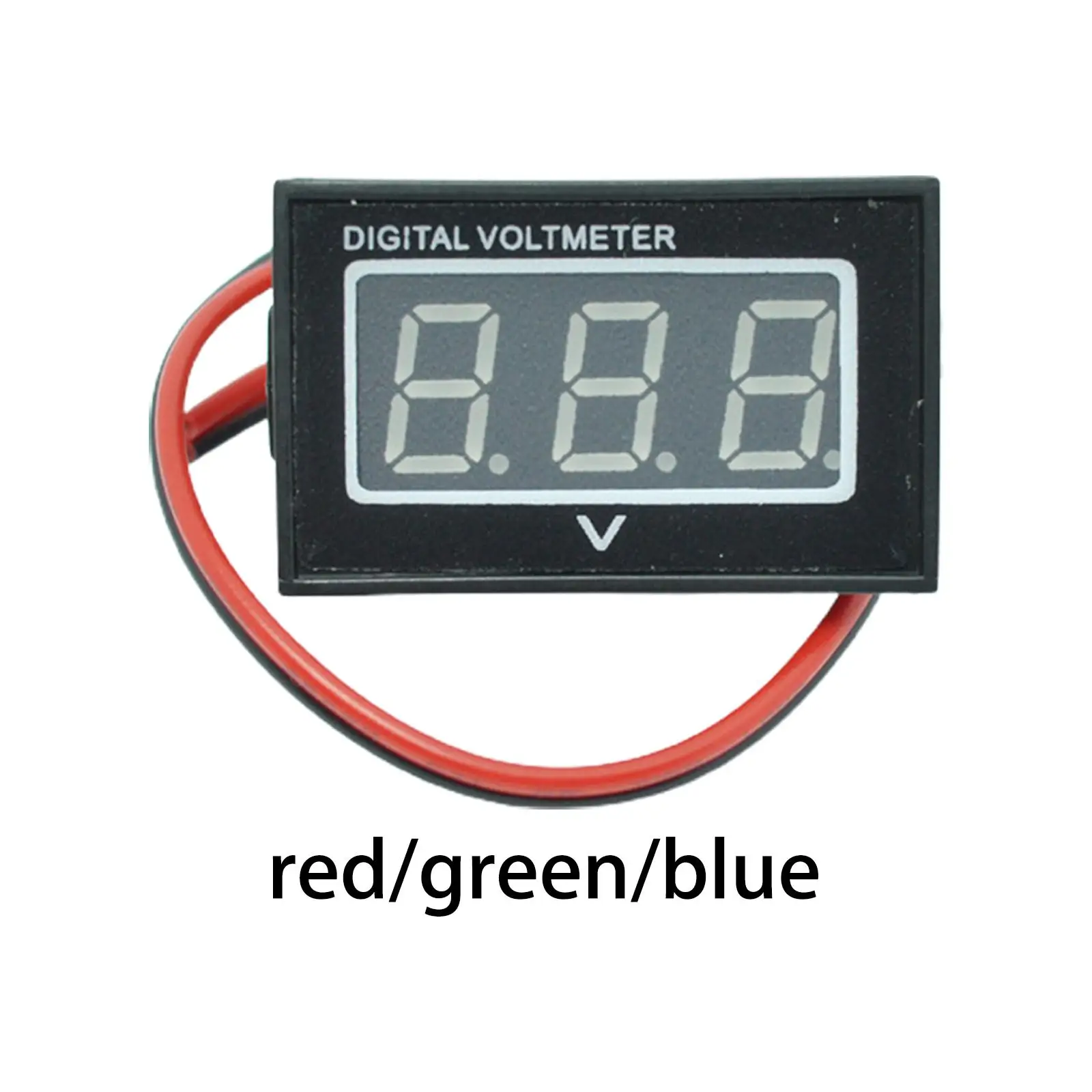 

Digital Voltmeter Waterproof DC2.5-30V Display Panel Volt Meter for Car Motorcycle