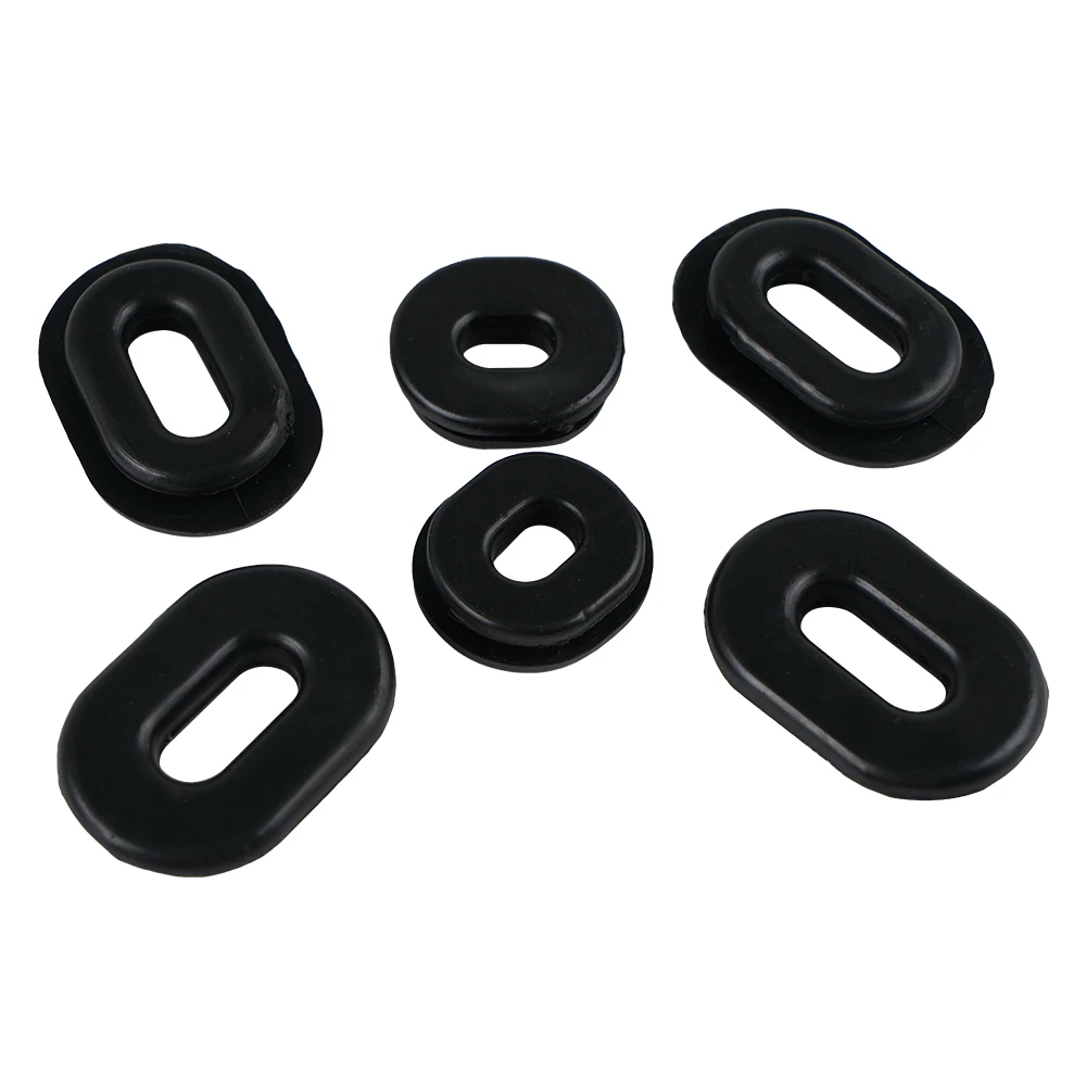

6Pcs Motorcycle Side Cover Grommet Kit Set Black Rubber for CB CL SL XL TL 125 Side Cover Grommet Set For Honda