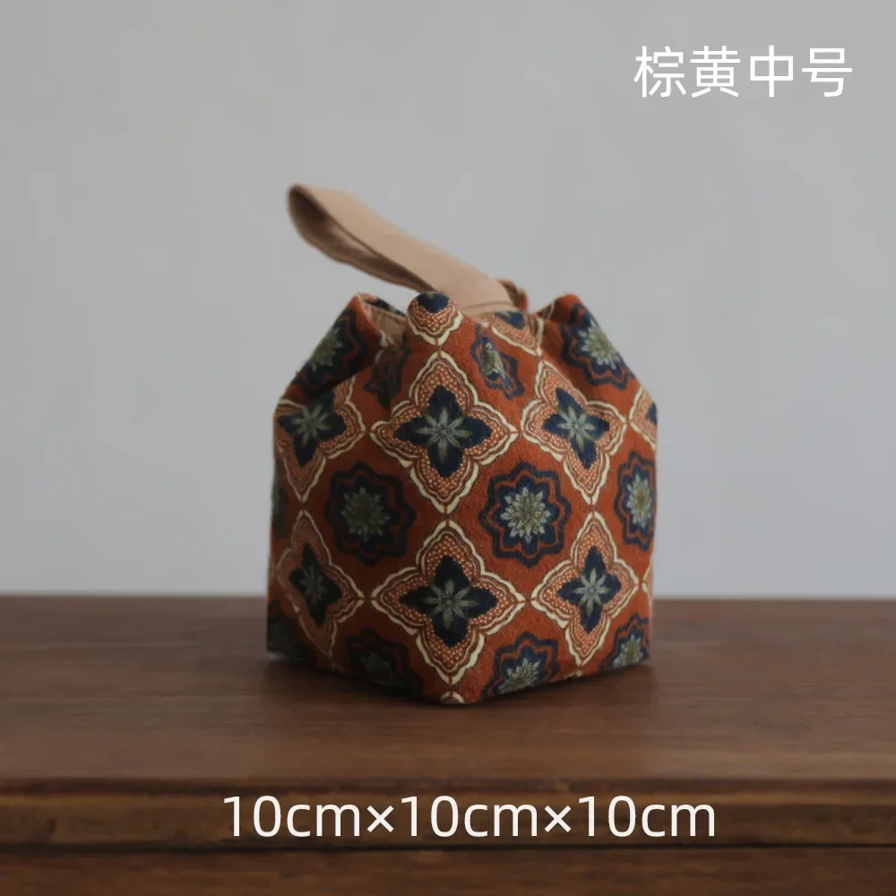 Хлопковая сумка для хранения чайной чашки, керамическая стеклянная чаша с крышкой, дорожный органайзер, сумки на шнурке, многофункциональная портативная сумка-органайзер